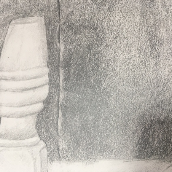 Graphite Still Life Drawing Glass Bottles Original - Picture 3 of 5